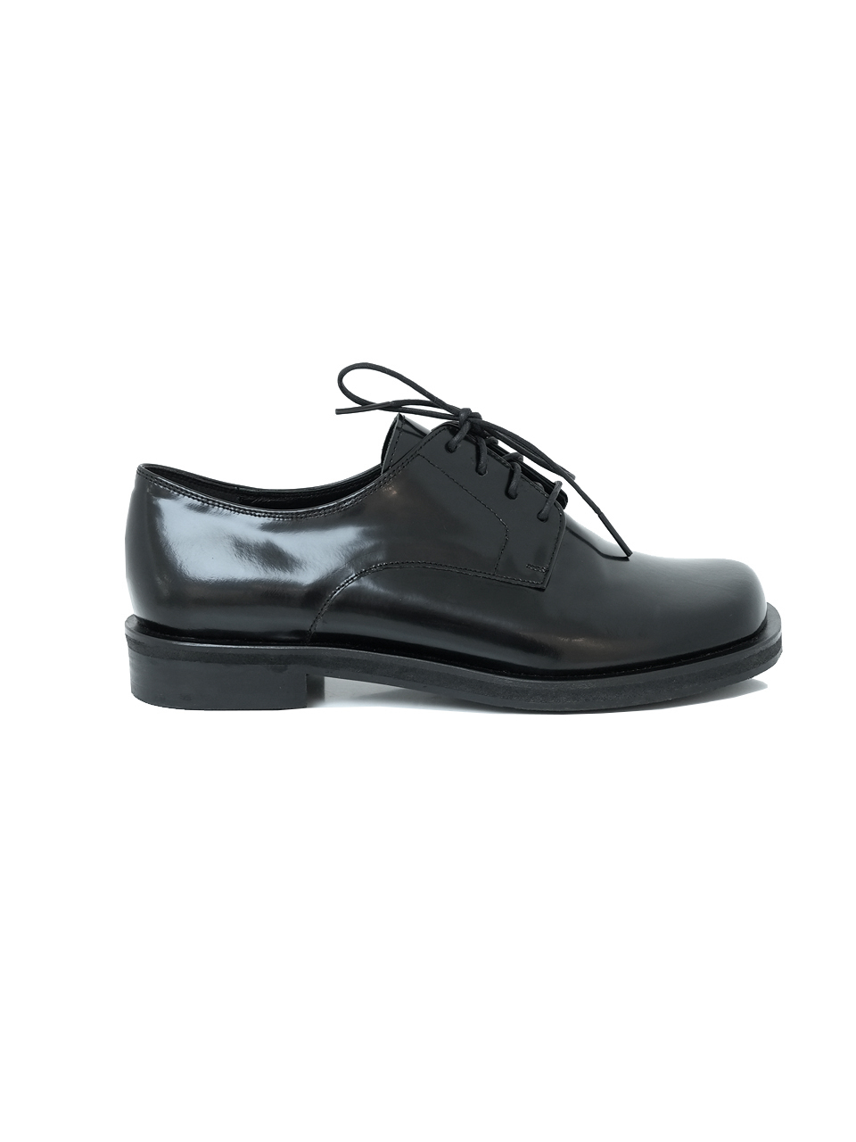 PEARL DERBY SHOES-black